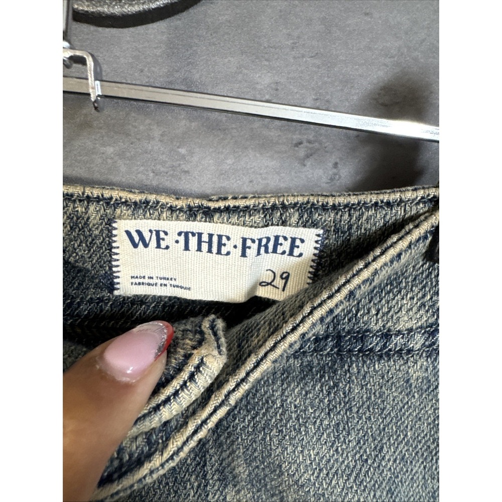 Free People We The Free Osaka jeans Button Fly Slouchy Barrel Sz 29 - Picture 6 of 9